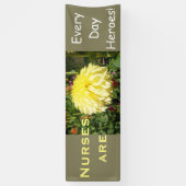 ナースは毎日英雄です! 旗は感謝を看護します 横断幕 (縦)