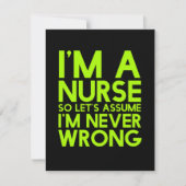 ナースは決して健康おもしろいに悪い贈り物をしない サンキューカード