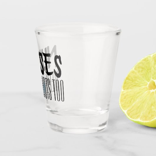 ナースは注射器のおもしろい飲用ことわざ ショットグラス (右)