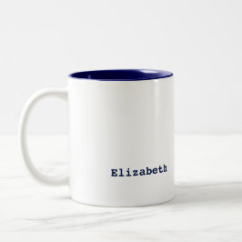 ナースは生活を向上させる。笑顔のデイジー名前をカスタムする ツートーンマグカップ
