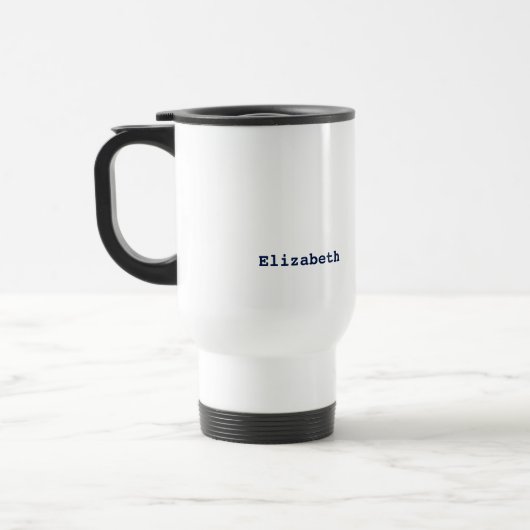 ナースは生活を向上させる。笑顔のデイジー名前をカスタムする トラベルマグ (左)