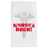 ナースは看護週のパーティの記念品のためのギフトバッグを揺すります スモールペーパーバッグ (裏面)