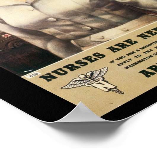 ナースは第二次世界大戦が必要 ポスター (角)