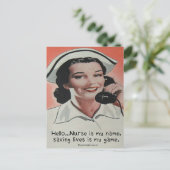 ナースは自分の名前 ポストカード (スタンド正面)