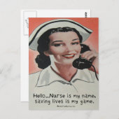 ナースは自分の名前 ポストカード (正面/裏面)