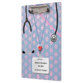 ナースは花模様でごしごし洗います クリップボード (左)