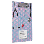 ナースは花模様でごしごし洗います クリップボード (右)