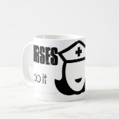 ナースは集中治療とのそれをします コーヒーマグカップ (正面左)