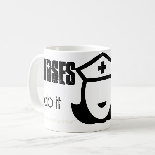 ナースは集中治療とのそれをします コーヒーマグカップ (正面左)