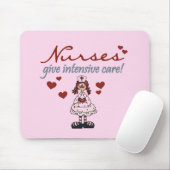 ナースは集中治療のTシャツおよびギフトを与えます マウスパッド (マウス)