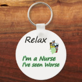 ナースは「リラックス」と言う キーホルダー (正面)