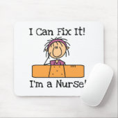 ナースはI Tシャツおよびギフトそれを固定できます マウスパッド (マウス)