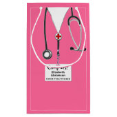 ナースまたはドクターおめでとうスモール抱き枕 スモールペーパーバッグ (裏面)