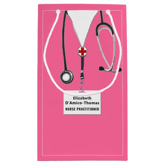 ナースまたはドクタースモール抱き枕 スモールペーパーバッグ (裏面)