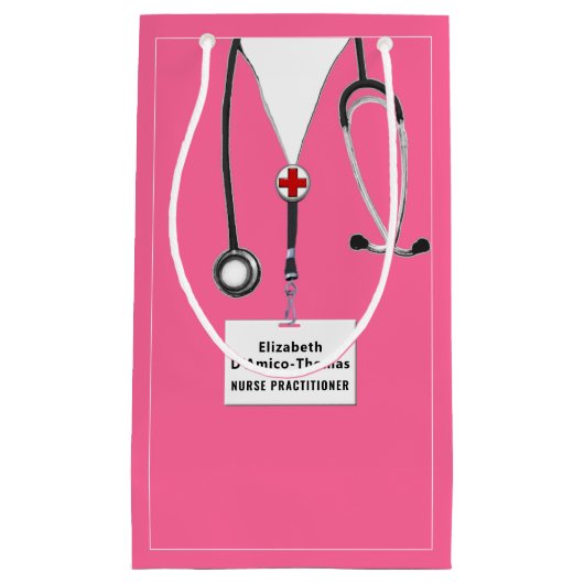 ナースまたはドクタースモール抱き枕 スモールペーパーバッグ (正面)