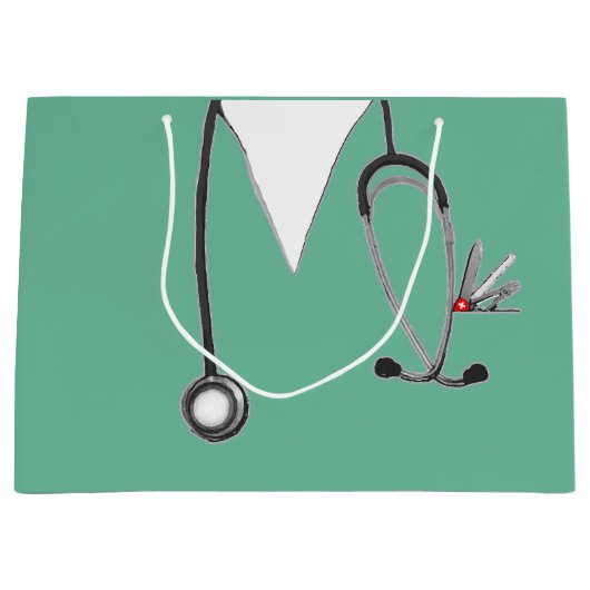 ナースまたはドクター抱き枕 ラージペーパーバッグ (正面)