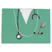 ナースまたはドクター抱き枕 ラージペーパーバッグ (裏面)