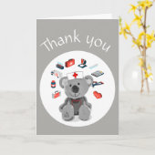 ナースまたは医療スタッフありがとう カード (黄色い花)