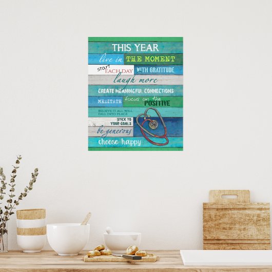 ナースやる気を起こさせる今年感動的& ポスター (キッチン)