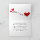 ナースやドクターへのキュートな感謝カード サンキューカード (内部)