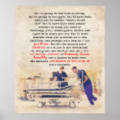 ナースよ感動的り&やる気を起こさせる ポスター (正面)