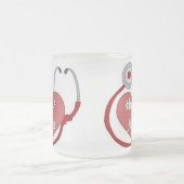 ナースを抱き締めて下さい フロストグラスマグカップ (中央)