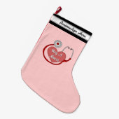 ナースを抱き締めて下さい ラージクリスマスストッキング (正面 (吊り時))