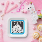 ナースアイコン ペーパープレート (パーティー)