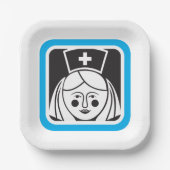 ナースアイコン ペーパープレート (正面)