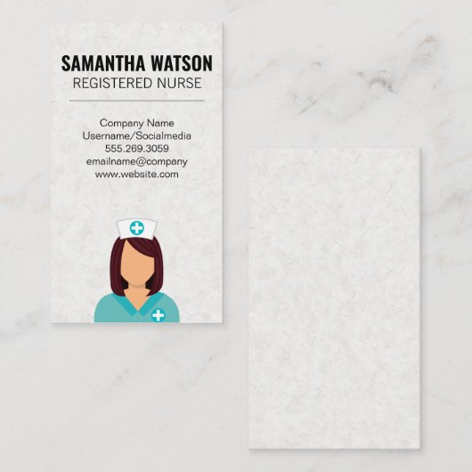 ナースアイコン 名刺 (正面/裏面)