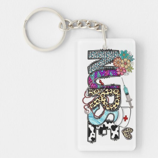 ナースアクリルキーチェーン キーホルダー (正面)