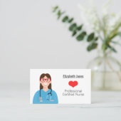 ナースアバパーソナライズされたター 名刺 (スタンド正面)