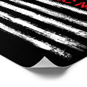 ナースアメリカ国旗Rnメンタルヘルスナース ポスター (角)