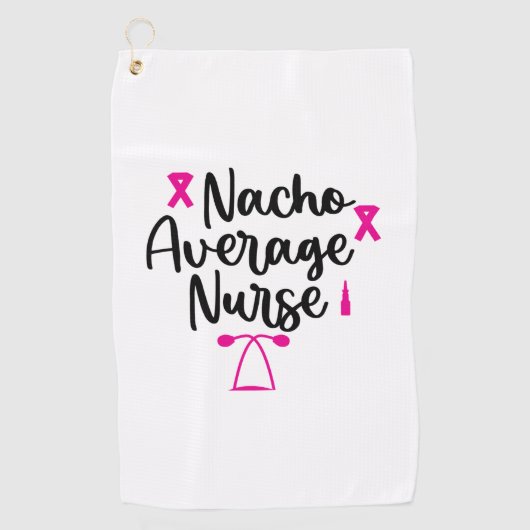 ナースアートナチョ平均ナース ゴルフタオル (正面)