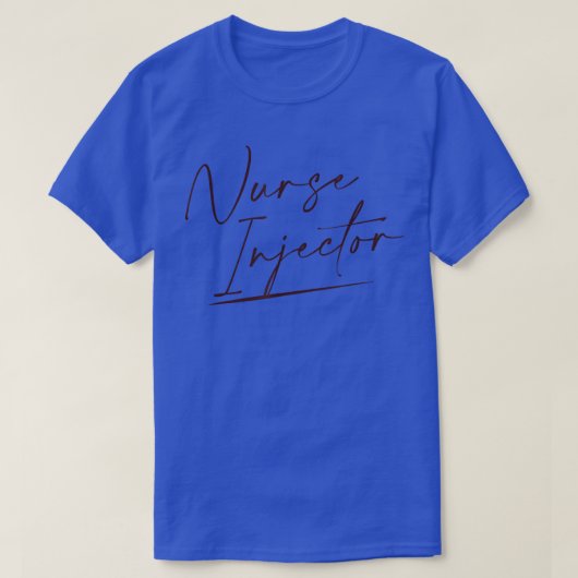 ナースインジェクター目盛り美的ナースインジェクター Tシャツ (デザイン正面)