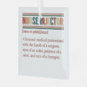 ナースインジェクタ定義レトロナースイン ガラスオーナメント (正面左)