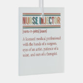 ナースインジェクタ定義レトロナースイン ガラスオーナメント (正面右)