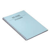 ナースインプログレスカスタムパステルブルーノート ノートブック (右側)
