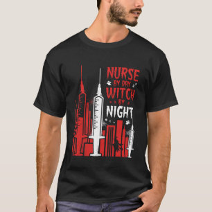 ナースウィッチハロウィンスカイライン デザイン_1 Tシャツ