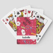 ナースウィムジーメディカルアートレッドネーパーソナライズされたム トランプ (裏面)