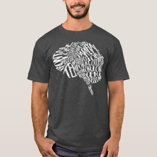 ナースウィーク脳タイポグラフィRN神経節 Tシャツ