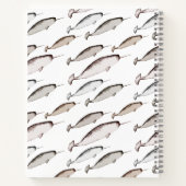 ナースウォッシュ – Narwhal Patternホエールラバーギフト ノートブック (裏面)