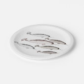 ナースウォッシュ – Narwhal Patternホエールラバーギフト ペーパープレート (アングル)