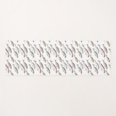 ナースウォッシュ – Narwhal Patternホエールラバーギフト ヨガマット (正面(横))