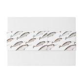 ナースウォッシュ – Narwhal Patternホエールラバーギフト 招待状ベリーバンド (裏面例)