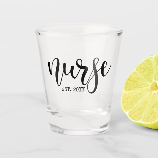 ナースエカスタムスト年生ナースRN卒業 ショットグラス (正面)