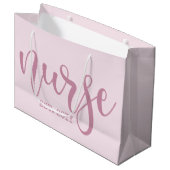 ナースエカスタムスト年生ナースRN卒業 ラージペーパーバッグ (正面アングル)