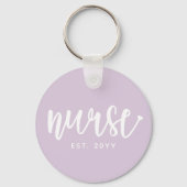 ナースエストカスタムタイポグラフィナースRN卒業 キーホルダー (裏面)