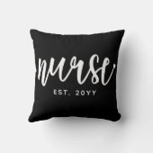 ナースエストカスタムタイポグラフィナースRN卒業 クッション (裏面)