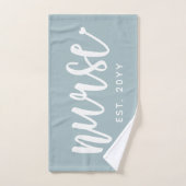 ナースエストカスタムタイポグラフィナースRN卒業 ハンドタオル (ハンドタオル)